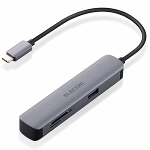 エレコム USB Type-C ハブ ドッキングステーション 5-in-1(SD/microSD) DST-C16SV/EC HDMIポート 4