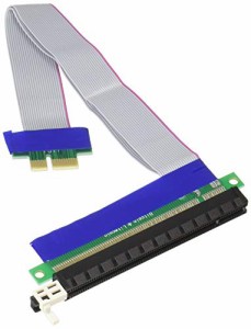 玄人志向 キワモノシリーズ PCI-Express x2 ~ x16接続 PCI-Express x1 変換ケーブル PCIEX16-X1/KI