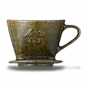 メリタ(Melitta) コーヒー ドリッパー 陶器製 日本製 計量スプーン付き 2~4杯用 シトロングリーン SF-P-G1×2