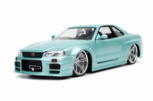 ジャダトイズ(jada toys) 1:24 F&F Brian's Nissan Skyline G-TR R34 S.BL