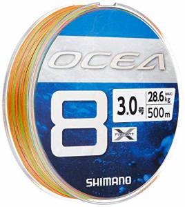 シマノ(SHIMANO) ライン オシア8 500m 3.0号 5カラー LD-A91S 釣り糸 ライン 3号