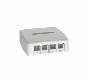 パンドウイット Cat5eローゼットボックスキット シャッター付き 4個口白 JOQ4H500