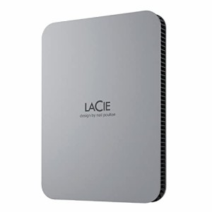 ラシー LaCie 外付けHDD ハードディスク 2TB Mobile Drive Mac/iPad/Windows対応 ムーン・シルバー 3年