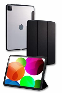 エレコム iPad Pro 11 第4世代 （2022年） ケース カバー ハイブリッドケース フラップ付き TOUGH SLIM LITE ブ
