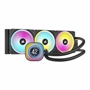 CORSAIR iCUE LINK H150i LCD AIO 水冷式 CPU クーラー - 【QX120 RGB ファン/IPS LCDスクリ