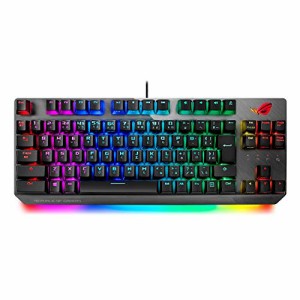 ASUS USB ゲーミングキーボード X802 STRIX SCOPE TKL/SV/JP FPS向け クイックトグルスイッチ 【銀軸】