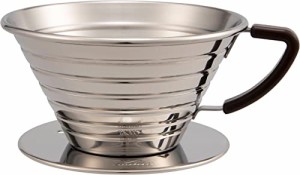 カリタ Kalita コーヒー ドリッパー ウェーブシリーズ ステンレス製 2-4人用 日本製 ウェーブドリッパー185S ドリップ 器具 喫茶