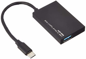サンワサプライ USB3.1 Gen2対応 Type-Cハブ USB-3TCH18BK