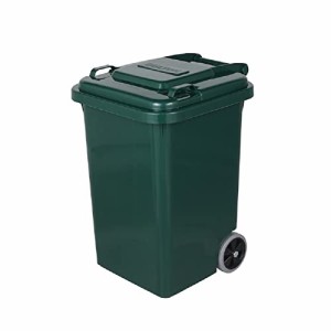 ダルトン(Dulton) プラスチック トラッシュカン 45L グリーン ゴミ箱のマスターピース ふた付き 大型 屋外 水抜き穴有り 高さ575