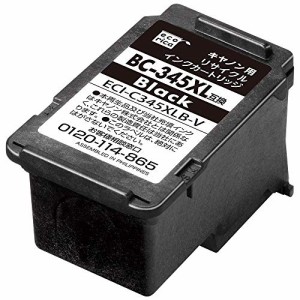 エコリカ キヤノン BC-345XL対応リサイクルインク ブラック ECI-C345XLB-V 残量表示非対応