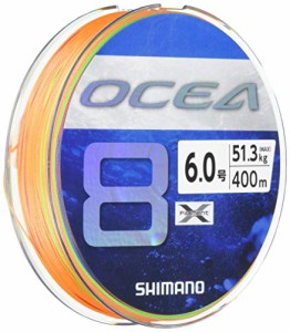 シマノ(SHIMANO) ライン オシア8 400m 6.0号 5カラー LD-A81S 釣り糸