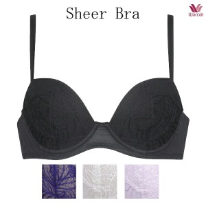 送料無料 30%OFF ワコール [Sheer Bra] シアーブラ ブラジャー BRB405 3/4カップ ABC