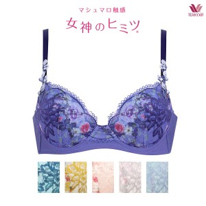 30%OFF ワコール 女神のヒミツ マシュマロ触感 ブラジャー BRB466 3/4カップワイヤー ABCカップ