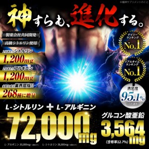 シトルリン アルギニン 72,000mg超 極神 マカ グルコン酸 亜鉛 3,600mg クラチャイダム トンカットアリ アミノシール ランペップ 自信 増