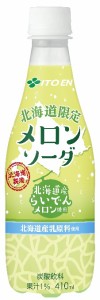 【送料無料】【北海道限定】伊藤園 メロンソーダPET 410ml×24本・1ケース