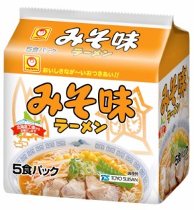 【送料無料】東洋水産 マルちゃん みそ味ラーメン 5食×6入・１ケース