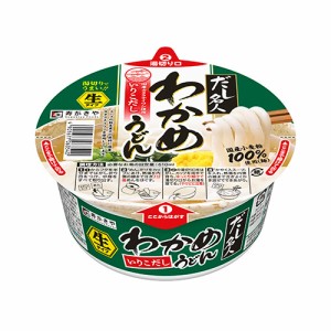 寿がきや カップだし名人 いりこだしわかめうどん 129g×12食入