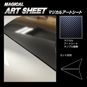 MAZDA3ファストバック 15S BP5P リアウイングサイド カーボン調シート マジカルアートシート ハセプロ マツダ MS-RWSMA7 