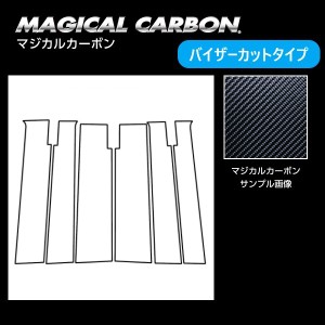 ハセプロ マジカルカーボン ピラー スタンダードセット バイザーカットタイプ ダイハツ タントカスタム LA650S 2019.7〜2022.9 CPD-V15