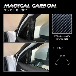 アウトランダーPHEV GN0W P フロントドアコーナーパネル ブラック カーボンシート マジカルカーボン 三菱 CFDCM-2 