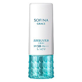 ソフィーナグレイス 高保湿UV乳液(美白) しっとり 30g SPF50+ PA++++　(メール便対応可）db