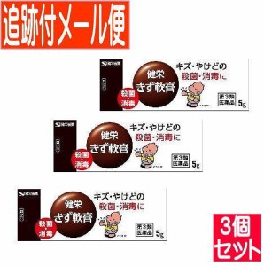 【3個セット】【第3類医薬品】健栄きず軟膏 5g【メール便送料無料/3個セット】