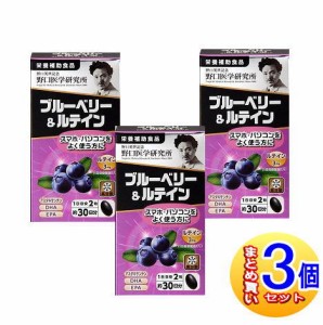 【3個セット】野口医学研究所 ブルーベリー＆ルテイン 60錠【小型宅配便】