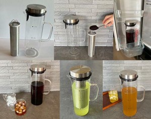 コールドブリューコーヒーボトル [ コーヒードリッパー 耐熱ガラス 水出しコーヒー 水出し緑茶 麦茶 フルーツティー ペーパーレス コール