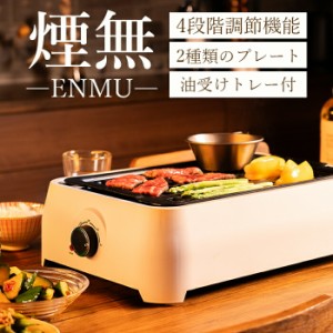 煙の出ない焼肉器 焼肉プレート 無煙 スモークレス 電気 ホットプレート グリル 家庭用 45×29cm バーべキュー キャンプ / 煙の出にくい