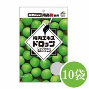 梅肉エキスドロップ （１０袋セット） [  特産品 和歌山 沖縄 キャンディ 乾燥対策 あめ アメ ユニマットリケン お裾分け 梅肉エキス 水