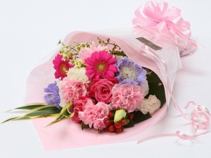 フレンチピンク フラワーギフト 花束 誕生日 記念日 プレゼント ピンク色中心の生花