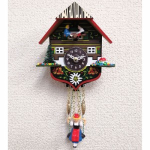 ドイツ製ハト時計 ハルモニア 時計 壁掛け 鳩時計 ハイジ シーソー 手作り ハンドメイド トレンクルウーレン 木製 ギフト