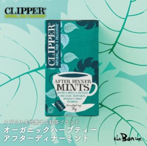 サンプルプレゼント【CLIPPER】オーガニックハーブティー アフターディナーミント 20P