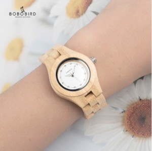 竹製 腕時計 クォーツ バンブー レディース シンプル ボボバード BOBO BIRD Watch