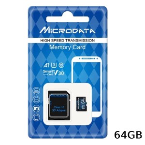 マイクロsdカード 64GB 高速 ハイスピード マイクロ カード スマホ スイッチ デジカメ ドライブレコーダー SDカード用アダプター付き SD