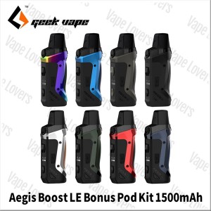 VAPE スターターキット 電子タバコ Geekvape Aegis Boost LE (Luxury Edition) Bonus Pod Kit 1500mAh ギークべイプ イージス コイル 5個