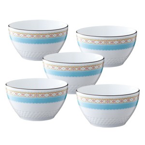 【Noritake（ノリタケ）】  HAMMING　BLUE　（ハミングブルー）　11cmボウルセット(5個)　　　1645L-F94502