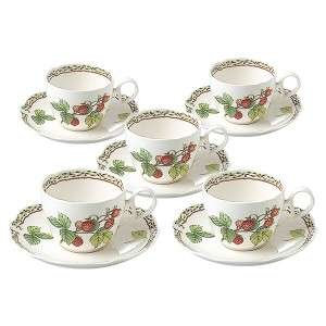 【Noritake（ノリタケ）】  ORCHARD GARDEN  （オーチャードガーデン）　ティー・コーヒー碗皿セット(5客)　　　F97887-4911