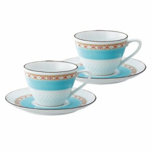 【Noritake（ノリタケ）】  HAMMING　BLUE　（ハミングブルー）　ティー・コーヒー碗皿ペアセット　　　1645L-P94589