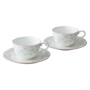 【Noritake（ノリタケ）】  CUTIE ROSE  （キューティーローズ）　ティー・コーヒー碗皿ペアセット　　　P59387A-9940