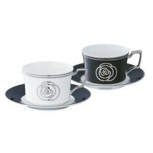 【Noritake（ノリタケ）】  AIDAN  （エイダン）　ティー・コーヒー碗皿ペアセット　　　P93687-4867-12