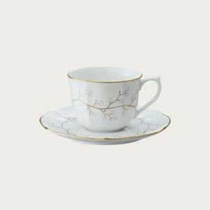 【Noritake（ノリタケ）】（ホワイトベル）　コーヒー碗皿