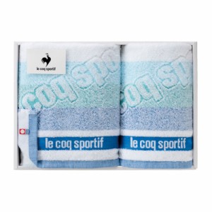 le　coq　sportive　ルコック　ビッグロゴ　スポーツタオル＆フェイスタオル　(ブルー)　　B9089-065