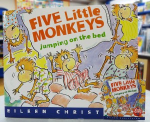 洋書　ビッグブック＆CDセット　Five Little Monkeys Jumping on the Bed