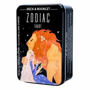 タロットカード 78枚 ウェイト版 タロット占い 【 ゾディアック タロット（缶入り） Zodiac Tarot in a Tin 】日本語解説書付き [正規品]