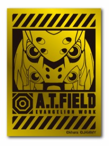 A.T.FIELD ステッカー 弐号機アップ ATロゴ ATF004G 鏡面 ゴールド Sサイズ エヴァンゲリオン