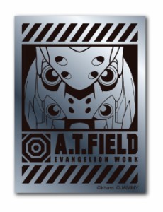 A.T.FIELD ステッカー 弐号機アップ ATロゴ ATF004S 鏡面 シルバー Sサイズ エヴァンゲリオン