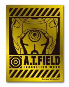 A.T.FIELD ステッカー 零号機アップ ATロゴ ATF005G 鏡面 ゴールド Sサイズ エヴァンゲリオン