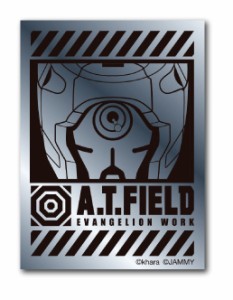 A.T.FIELD ステッカー 零号機アップ ATロゴ ATF005S 鏡面 シルバー Sサイズ エヴァンゲリオン