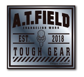 A.T.FIELD ステッカー 弐号機 TOUGH GEAR ATロゴ ATF012S 鏡面 シルバー Sサイズ エヴァンゲリオン